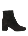 Gianvito Rossi Woman Ankle Boots Black Size 7 Leather In Black