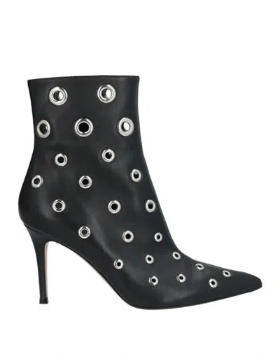 Gianvito Rossi Woman Ankle Boots Black Size 7 Leather