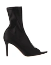 Gianvito Rossi Woman Ankle Boots Black Size 7 Textile Fibers, Plastic In Black