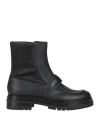 Gianvito Rossi Woman Ankle Boots Black Size 10 Leather In Black