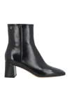 Gianvito Rossi Christina 95mm Leather Ankle Boots In Black