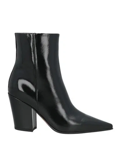 Gianvito Rossi Woman Ankle Boots Black Size 8 Leather