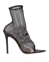 Gianvito Rossi Woman Ankle Boots Black Size 8 Textile Fibers