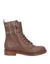 Gianvito Rossi Woman Ankle Boots Brown Size 5 Calfskin