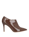 Gianvito Rossi Woman Ankle Boots Brown Size 9.5 Leather