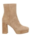 Gianvito Rossi Woman Ankle Boots Sand Size 8 Leather In Nude