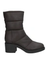 Gianvito Rossi Woman Ankle Boots Dark Brown Size 11 Leather In Brown