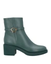 Gianvito Rossi Woman Ankle Boots Emerald Green Size 10.5 Calfskin In Green