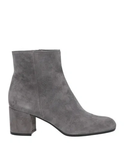 Gianvito Rossi Woman Ankle Boots Grey Size 8 Soft Leather