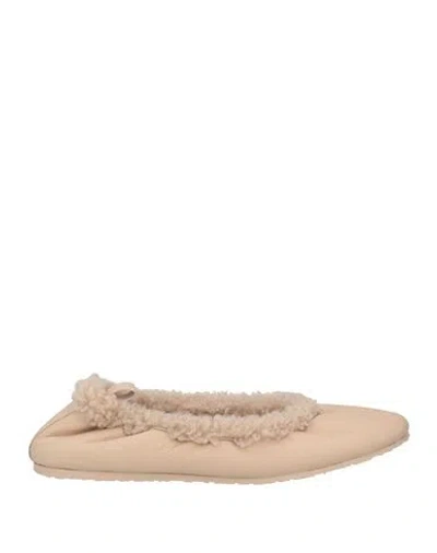 Gianvito Rossi Woman Ballet Flats Beige Size 5 Leather