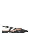 Gianvito Rossi Sleek And Chic: Black Slingback Ballet Flats For Women