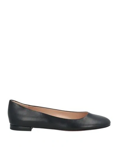 Gianvito Rossi Woman Ballet Flats Black Size 9 Leather