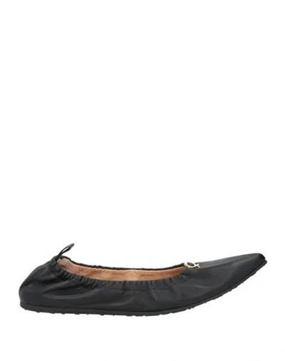 Gianvito Rossi Woman Ballet Flats Black Size 8 Leather