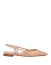 Gianvito Rossi Woman Ballet Flats Blush Size 8 Calfskin In Pink