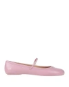Gianvito Rossi Woman Ballet Flats Lilac Size 6 Leather In Pink