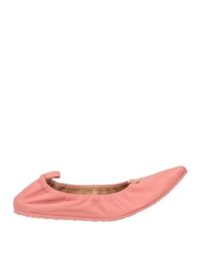 Gianvito Rossi Alina Leather Flat In Pink