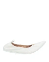Gianvito Rossi Woman Ballet Flats White Size 8 Leather In White
