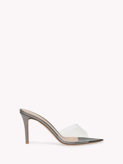 Gianvito Rossi Elle Transparent-strap Sandals In Gray