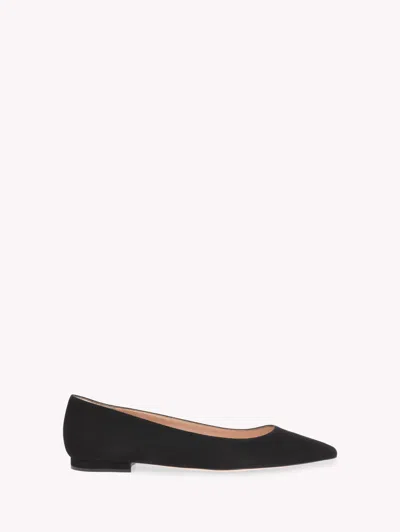Gianvito Rossi Gianvito Velvet Ballet Flats In Black