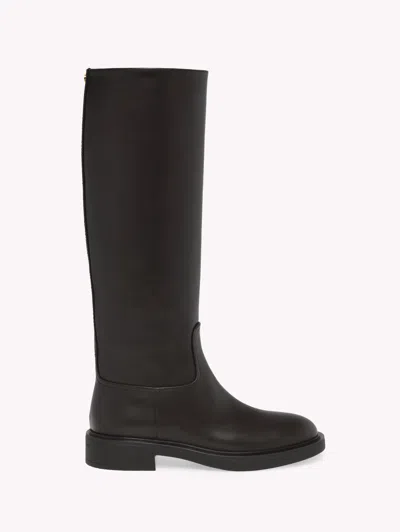 Gianvito Rossi Black High Leather Boots