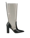 Gianvito Rossi Woman Boot Black Size 7.5 Leather, Plastic In Black