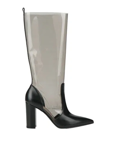 Gianvito Rossi Woman Boot Black Size 7.5 Leather, Plastic