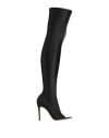 Gianvito Rossi Woman Boot Black Size 8 Textile Fibers, Plastic