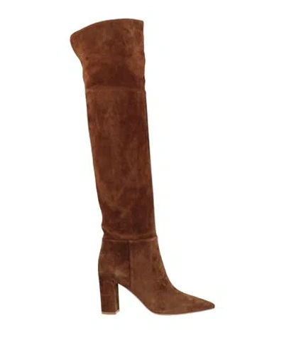 Gianvito Rossi Woman Boot Brown Size 7.5 Leather