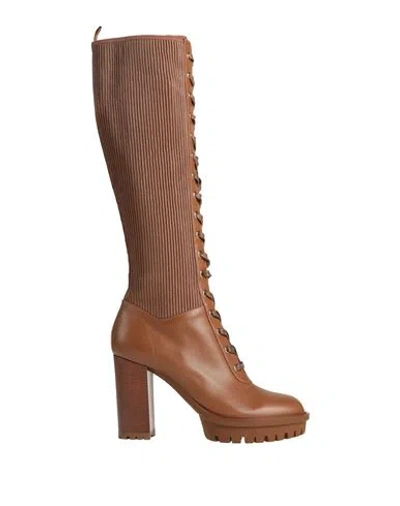 Gianvito Rossi Woman Boot Camel Size 10 Leather In Sand