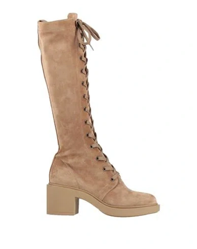 Gianvito Rossi Woman Boot Camel Size 5.5 Leather In Brown