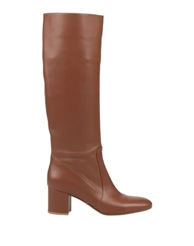 Gianvito Rossi Woman Boot Camel Size 7.5 Leather In Brown