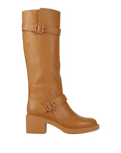 Gianvito Rossi Woman Boot Camel Size 8 Soft Leather In Beige