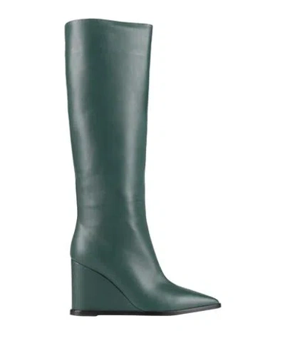 Gianvito Rossi Woman Boot Dark Green Size 11 Calfskin
