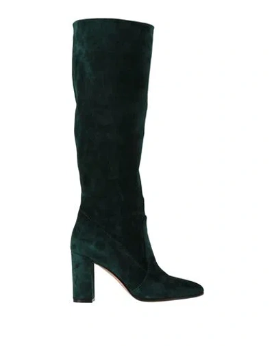 Gianvito Rossi Woman Boot Emerald Green Size 10.5 Soft Leather