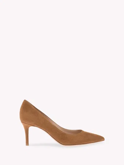 Gianvito Rossi Gianvito Suede Leather Pumps In Brown
