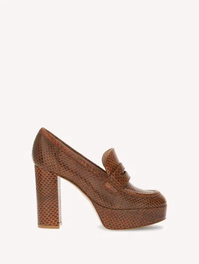Gianvito Rossi Barry Platform Pumps In Animal Print