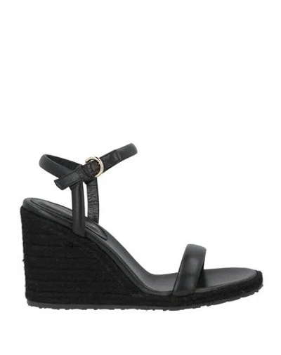 Gianvito Rossi Woman Espadrilles Black Size 8.5 Leather