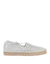 Gianvito Rossi Woman Espadrilles White Size 11 Soft Leather In White