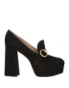 Gianvito Rossi Woman Loafers Black Size 11 Leather