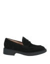 Gianvito Rossi Loafers With Round Toe And Suede Finish In Black