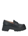 Gianvito Rossi Argo Leather Loafers In Black