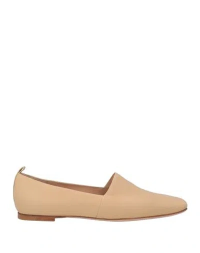 Gianvito Rossi Woman Loafers Sand Size 7.5 Leather In Beige