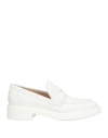Gianvito Rossi Woman Loafers White Size 7 Soft Leather In White