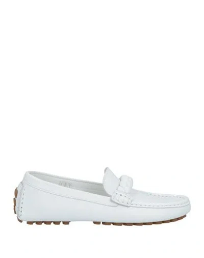 Gianvito Rossi Woman Loafers White Size 6.5 Calfskin