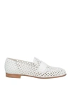 Gianvito Rossi Woman Loafers White Size 8 Leather