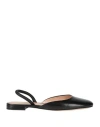 Gianvito Rossi Tivoli Slingback Ballerinas In Black Tappa In Black