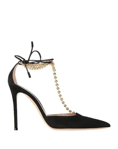 Gianvito Rossi Woman Pumps Black Size 11 Leather