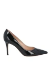 Gianvito Rossi Gianvito 85 Glossy Nappa Leather Pumps Shoes In Black