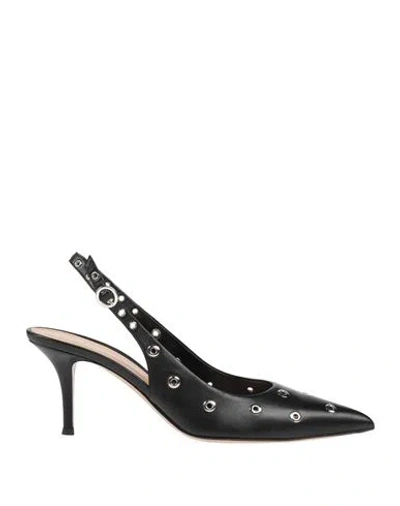 Gianvito Rossi Woman Pumps Black Size 5.5 Leather