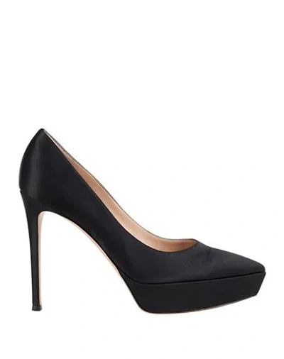 Gianvito Rossi Woman Pumps Black Size 5.5 Textile Fibers